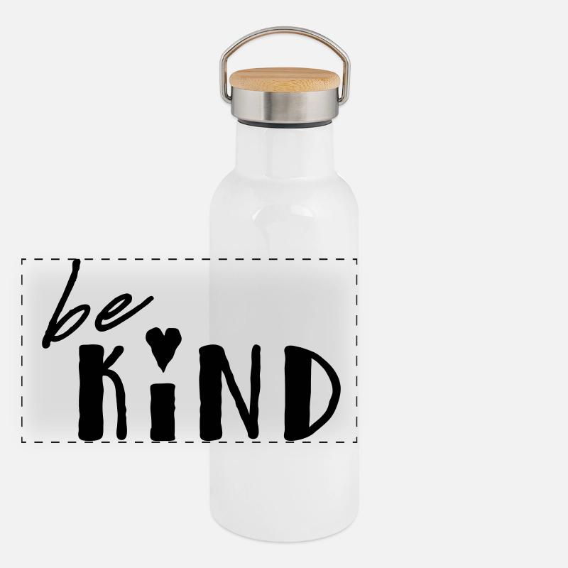 Panorama Thermosflasche mit Bambusdeckel