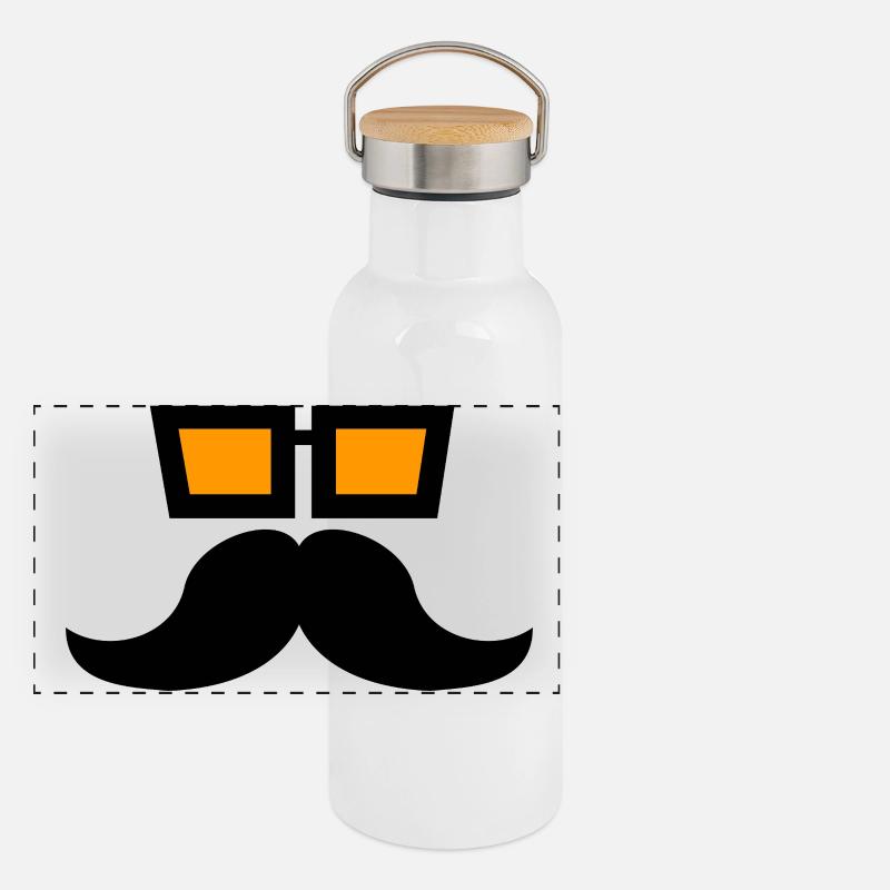 Gourde isotherme avec bouchon en bambou