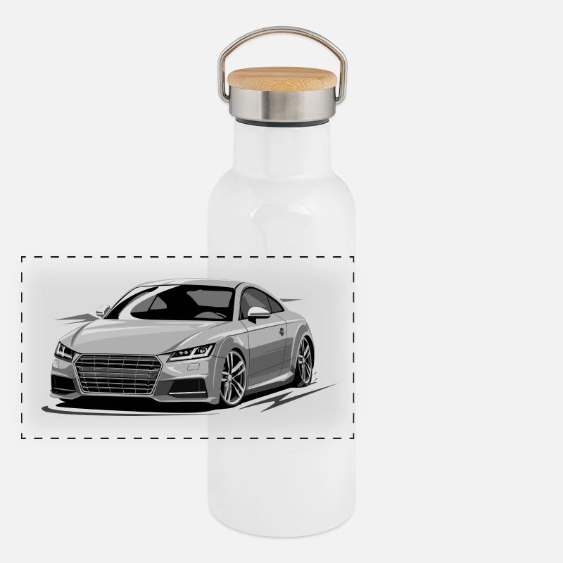 TT RS tuning coupe Panorama Thermosflasche mit Bambusdeckel