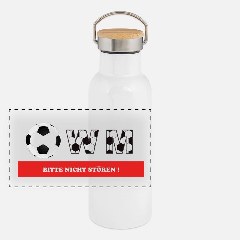 WM Bitte nicht stören! Panorama Thermosflasche mit Bambusdeckel