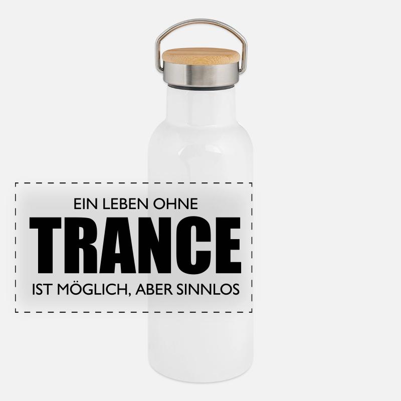 A life without trance is possible, but meaningless Panoramic Thermal Bottle with Bamboo Lid