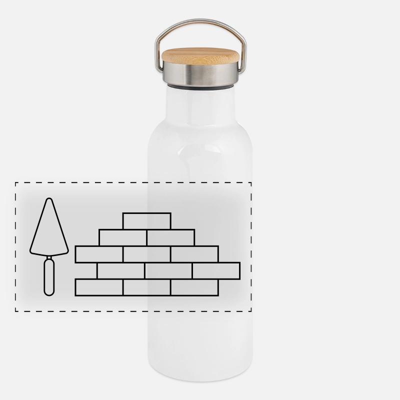 Bricklayer Panoramic Thermal Bottle with Bamboo Lid