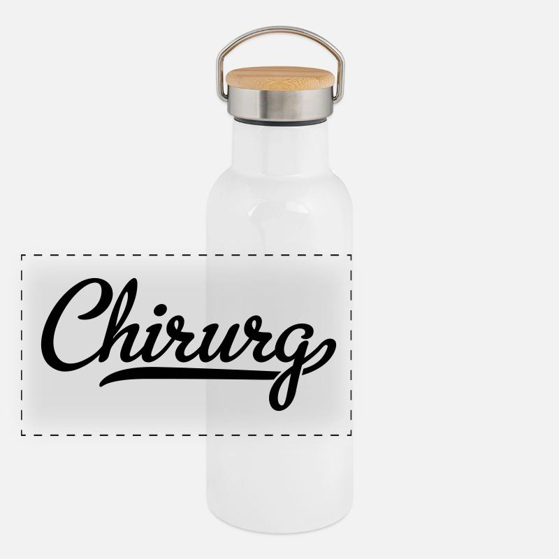 Chirurgien Gourde isotherme avec bouchon en bambou