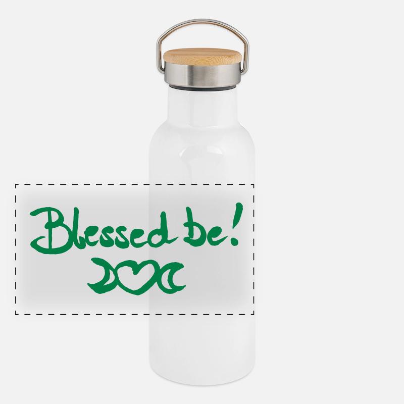 Blessed Be! Panoramic Thermal Bottle with Bamboo Lid