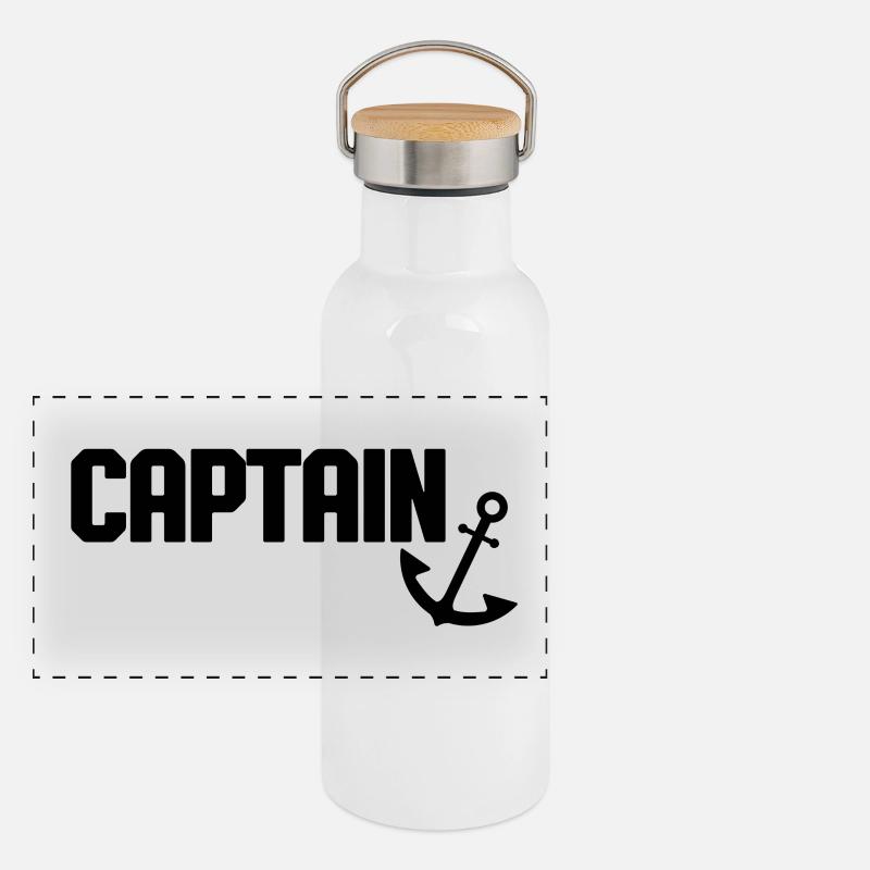 Captain Anker Panorama Thermosflasche mit Bambusdeckel
