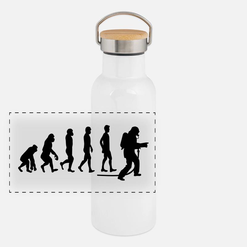 evolution fire department1 Panoramic Thermal Bottle with Bamboo Lid