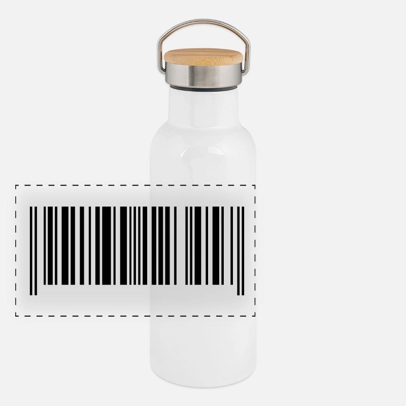 Code barre fabriqué en france Gourde isotherme avec bouchon en bambou