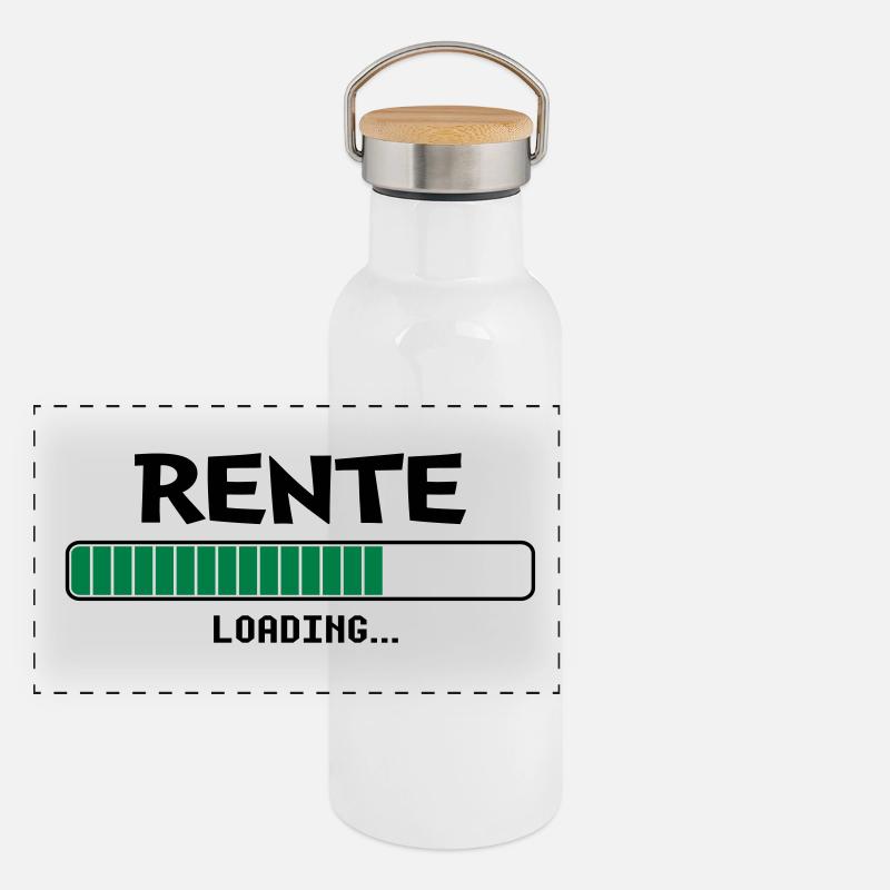 Rente Loading Panorama Thermosflasche mit Bambusdeckel