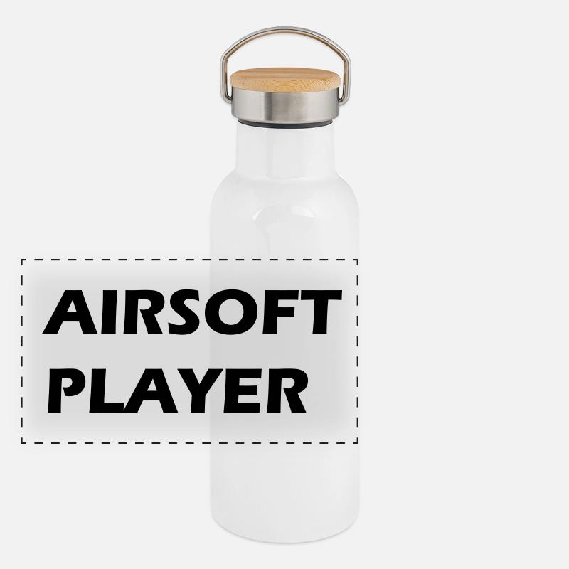 Airsoft player JH Panorama Thermosflasche mit Bambusdeckel