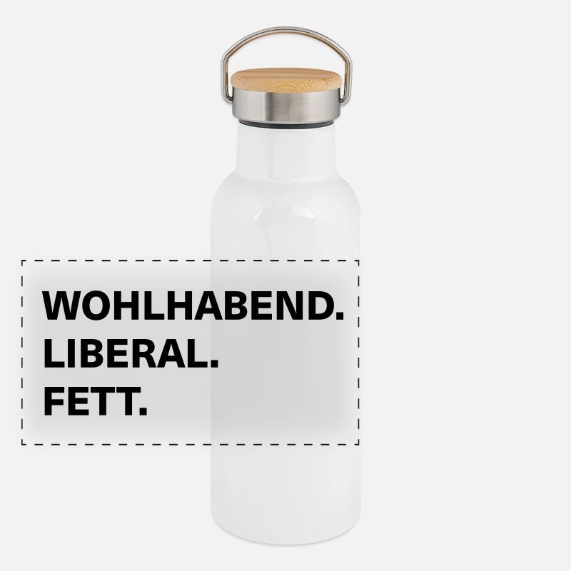 wealthy liberal fat Panoramic Thermal Bottle with Bamboo Lid