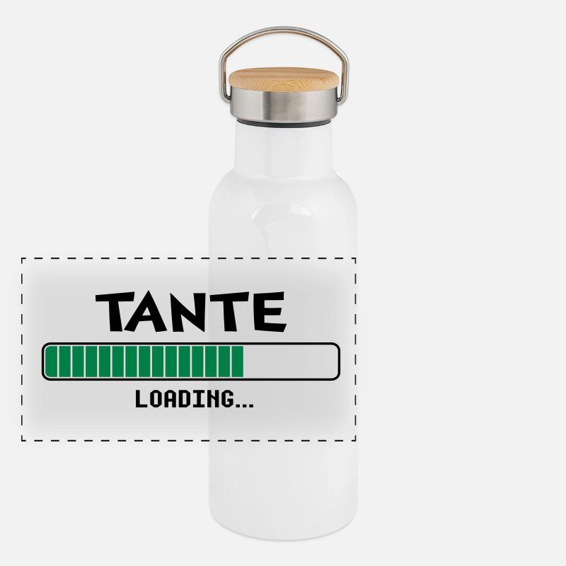 Aunt loading loading bar Panoramic Thermal Bottle with Bamboo Lid