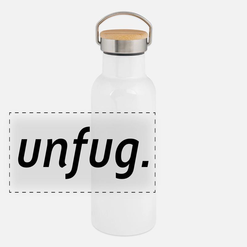 unfug. Panorama Thermosflasche mit Bambusdeckel
