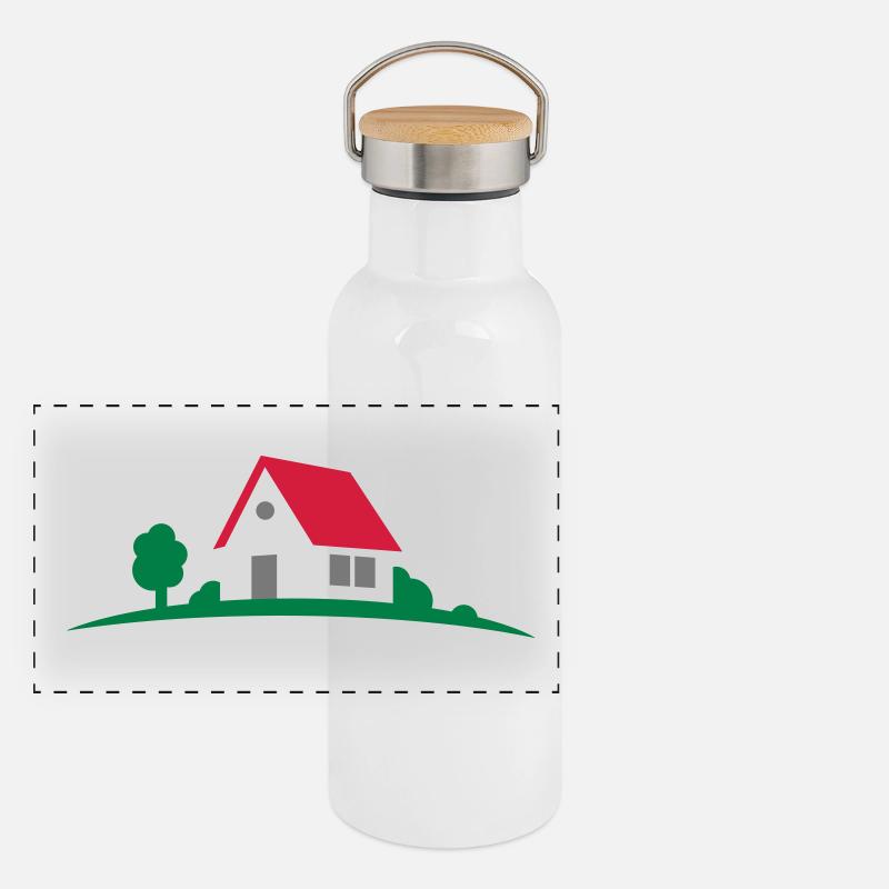 Maison Gourde isotherme avec bouchon en bambou
