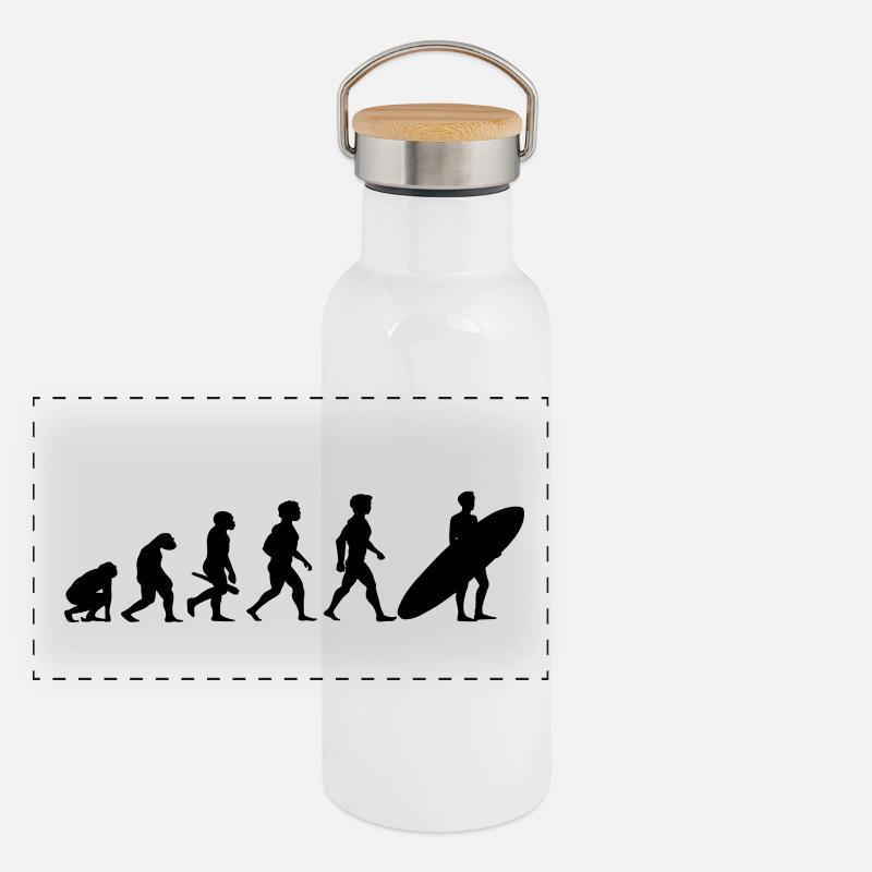 Evolution Surf Surfers surf surf Gourde isotherme avec bouchon en bambou