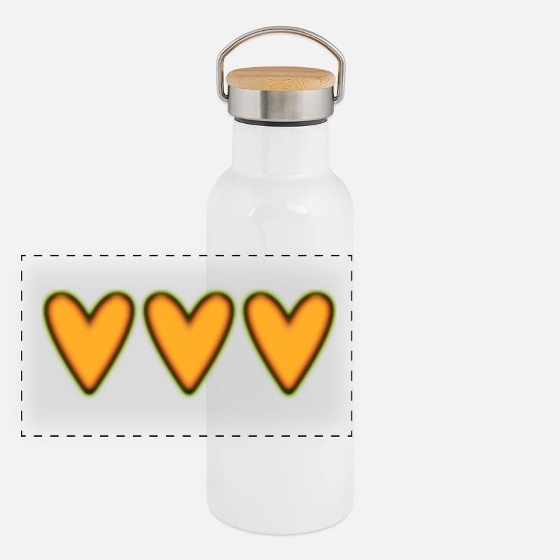 MUTTERTAG. SCHÖNEN MUTTERTAG. MAMA. ICH LIEBE DICH Panorama Thermosflasche mit Bambusdeckel