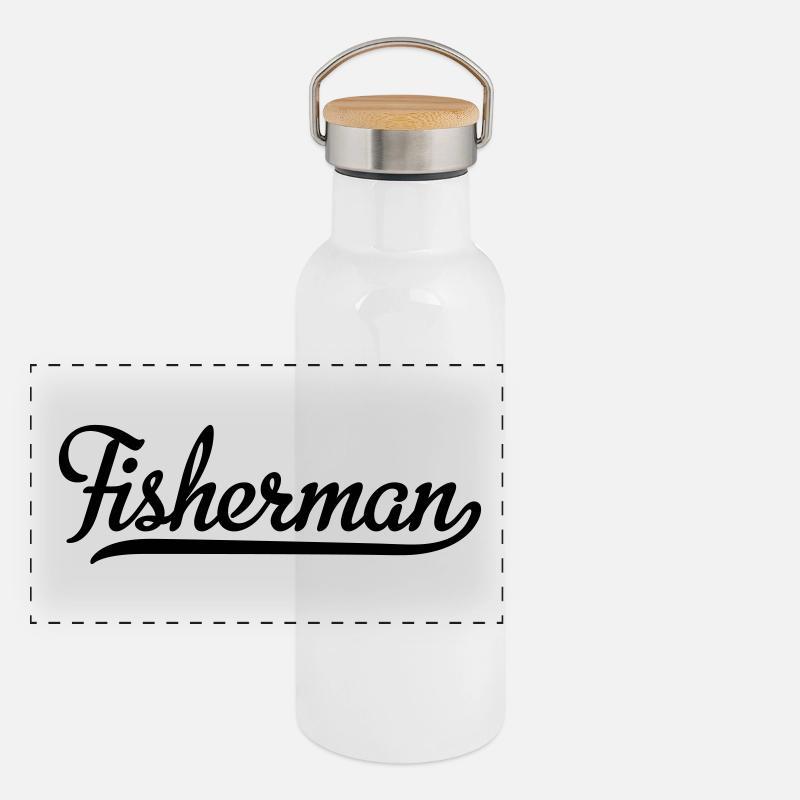 fisherman Panoramic Thermal Bottle with Bamboo Lid