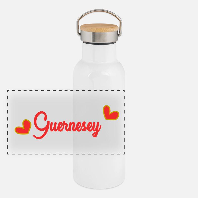 GUERNSEY Panoramic Thermal Bottle with Bamboo Lid
