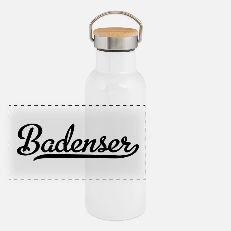 bain Gourde isotherme avec bouchon en bambou
