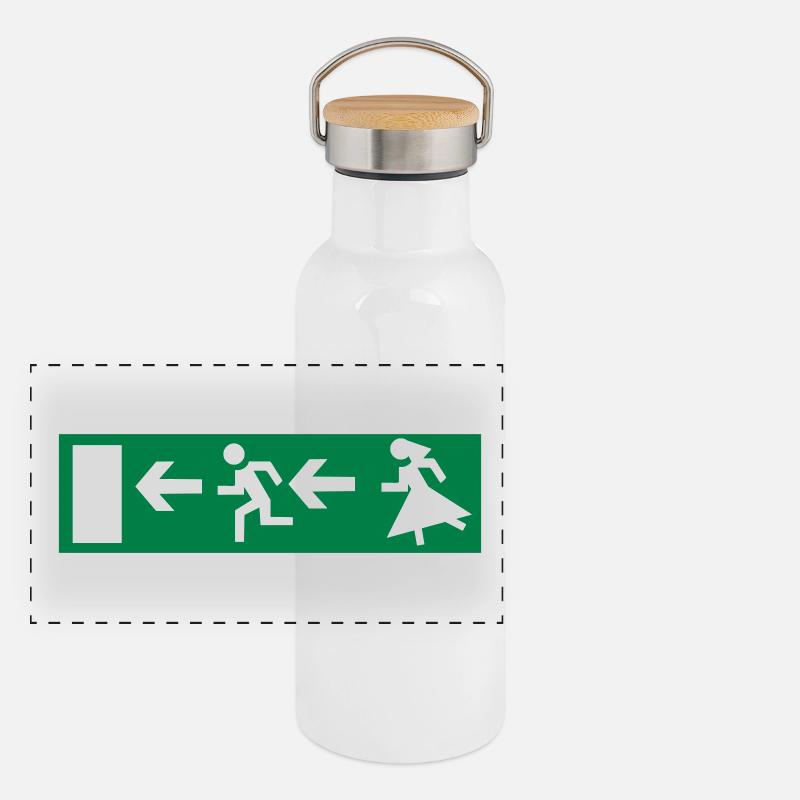 Enterrement de vie de garçon Gourde isotherme avec bouchon en bambou