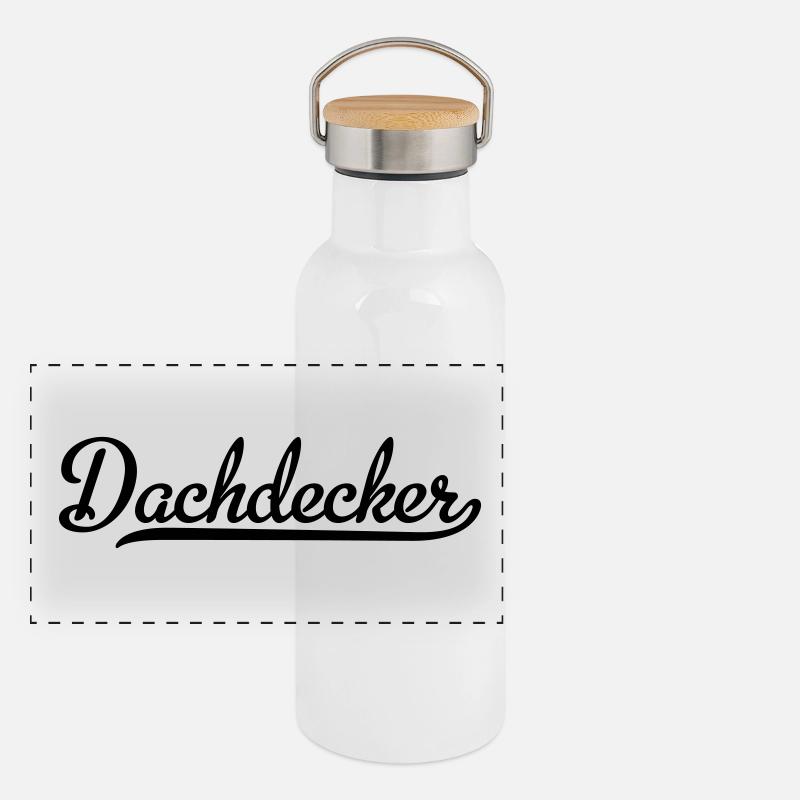 Panorama Thermosflasche mit Bambusdeckel