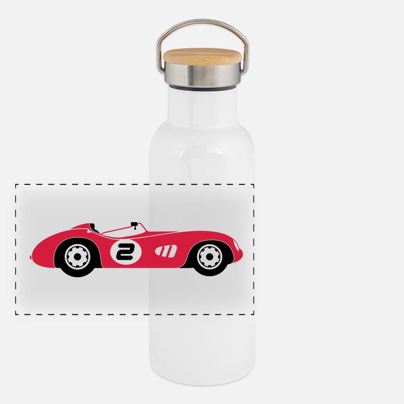 Voiture de sport Gourde isotherme avec bouchon en bambou