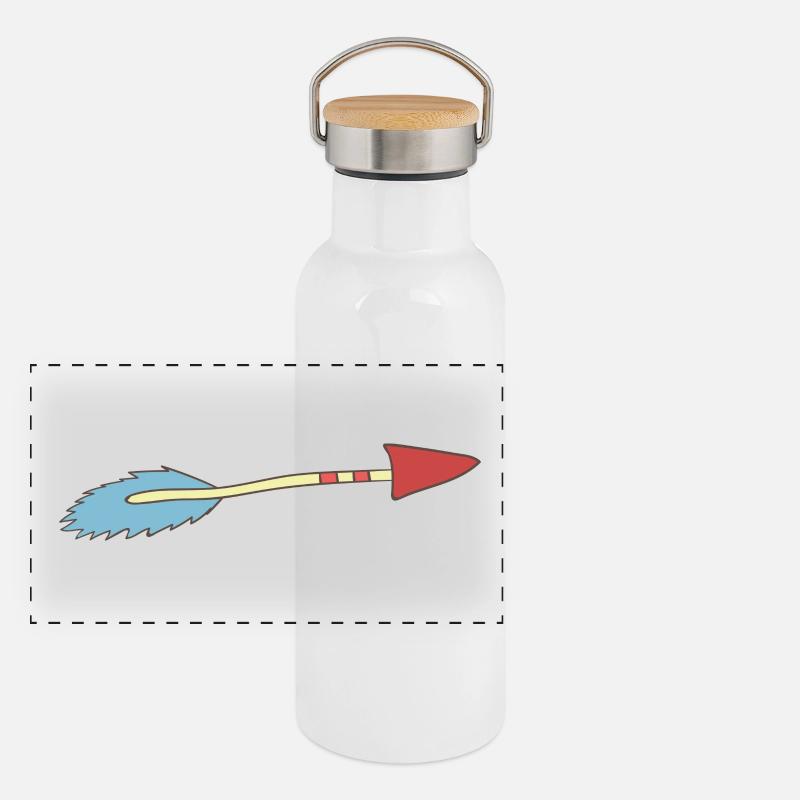 Pfeil Panorama Thermosflasche mit Bambusdeckel