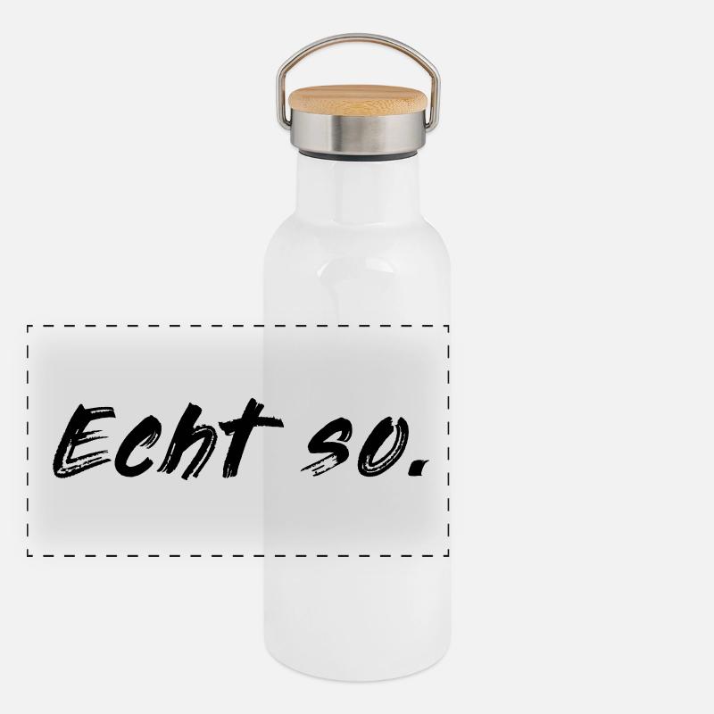 Vraiment tellement! Gourde isotherme avec bouchon en bambou