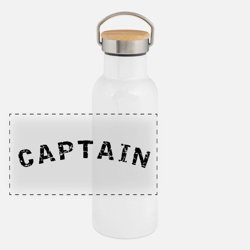 Captain style design Panoramic Thermal Bottle with Bamboo Lid