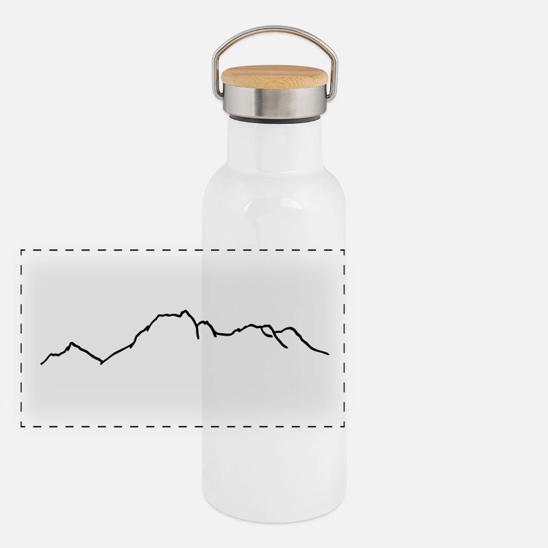 Lagazuoi with tofana Panoramic Thermal Bottle with Bamboo Lid