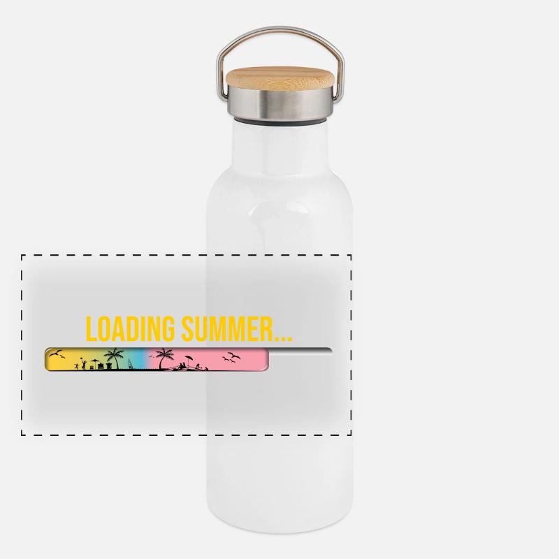 Summer loading beams Panoramic Thermal Bottle with Bamboo Lid