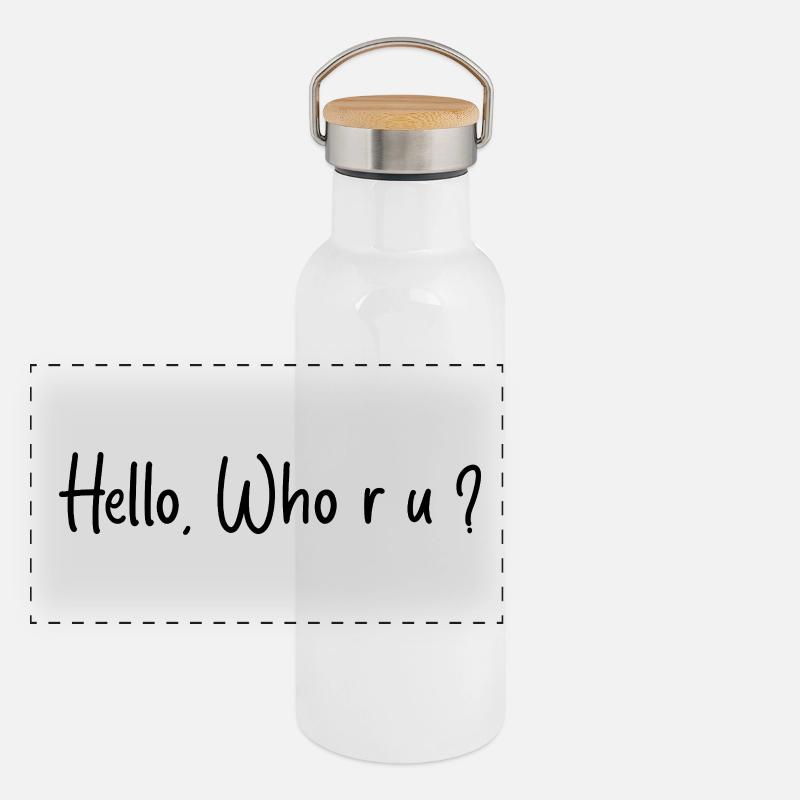 Funny Sayings and Sarcastic, Joke, Funny Panoramic Thermal Bottle with Bamboo Lid
