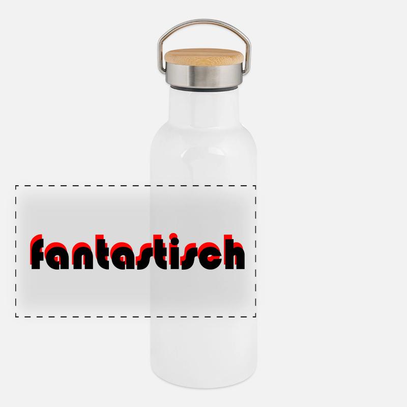 fantastisch Panorama Thermosflasche mit Bambusdeckel
