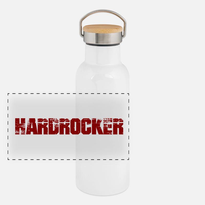 Hard Rocker Panoramic Thermal Bottle with Bamboo Lid