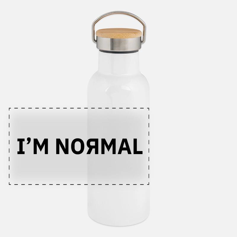 I'm Normal Panoramic Thermal Bottle with Bamboo Lid