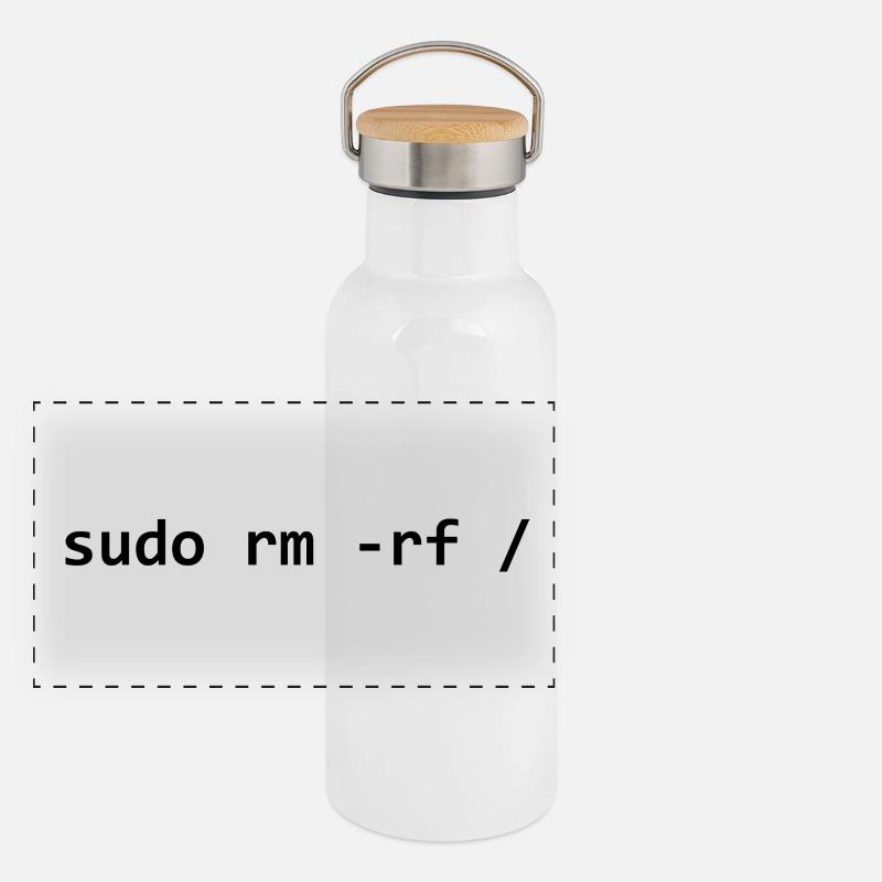 sudo rm rf Gourde isotherme avec bouchon en bambou