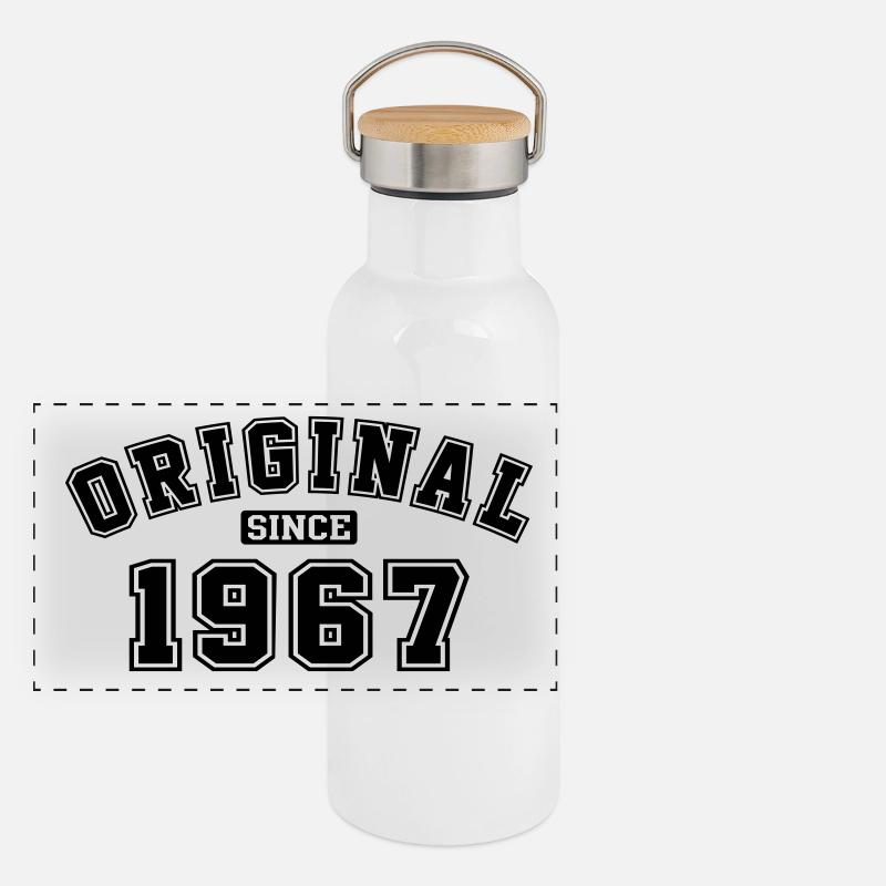 Original Since 1967 College Style Panoramic Thermal Bottle with Bamboo Lid