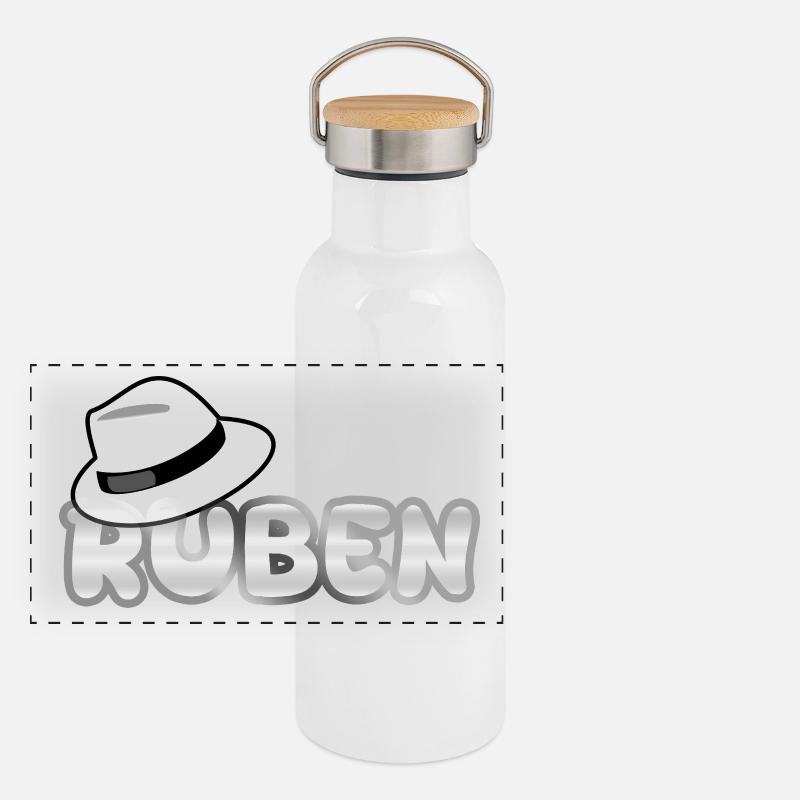 Hut Ruben Panorama Thermosflasche mit Bambusdeckel