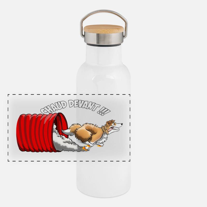 Agility 2 Gourde isotherme avec bouchon en bambou