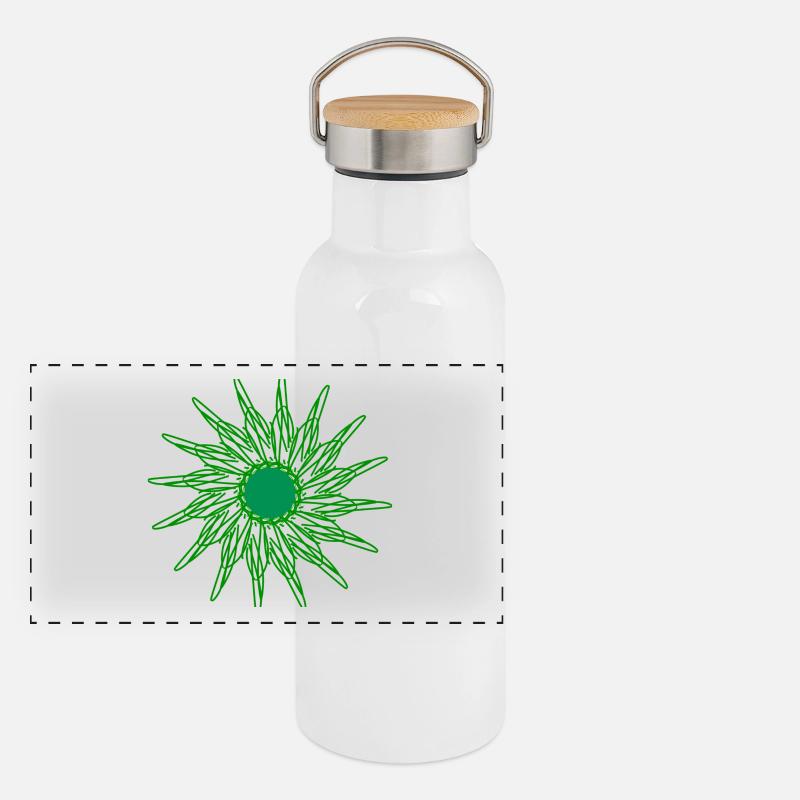it greens so green Panoramic Thermal Bottle with Bamboo Lid