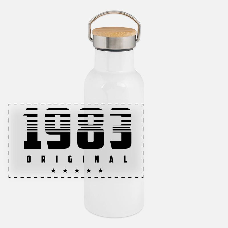 Né en 1983 l’original Gourde isotherme avec bouchon en bambou