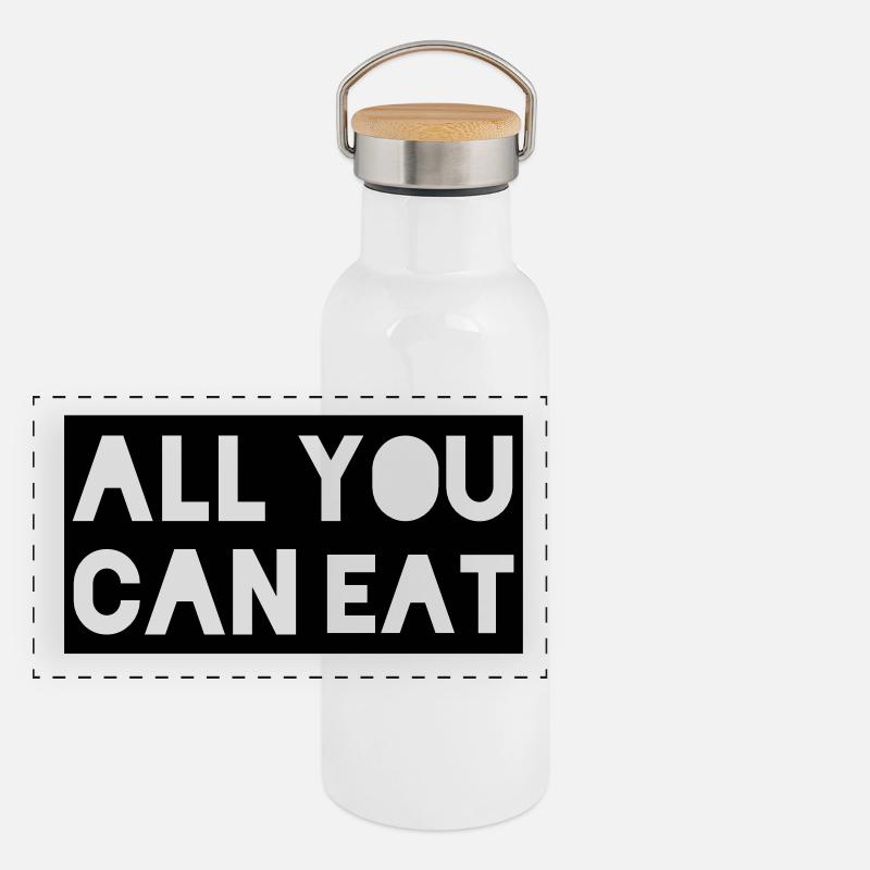 tout ce que vous pouvez manger Gourde isotherme avec bouchon en bambou