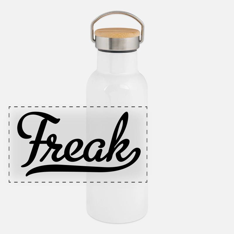 Freak Panorama Thermosflasche mit Bambusdeckel