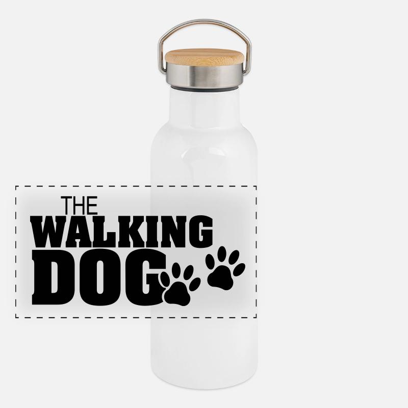 The Walking Dog - Version03 Panorama Thermosflasche mit Bambusdeckel