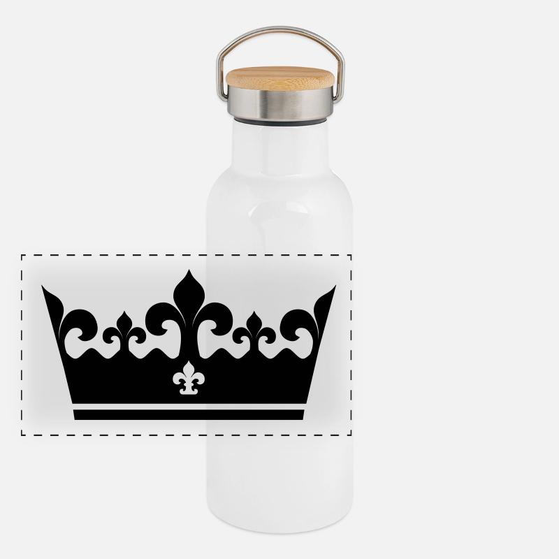 Panorama Thermosflasche mit Bambusdeckel