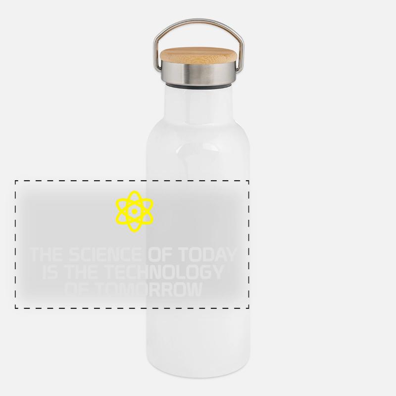 La science. La science. cadeau Gourde isotherme avec bouchon en bambou