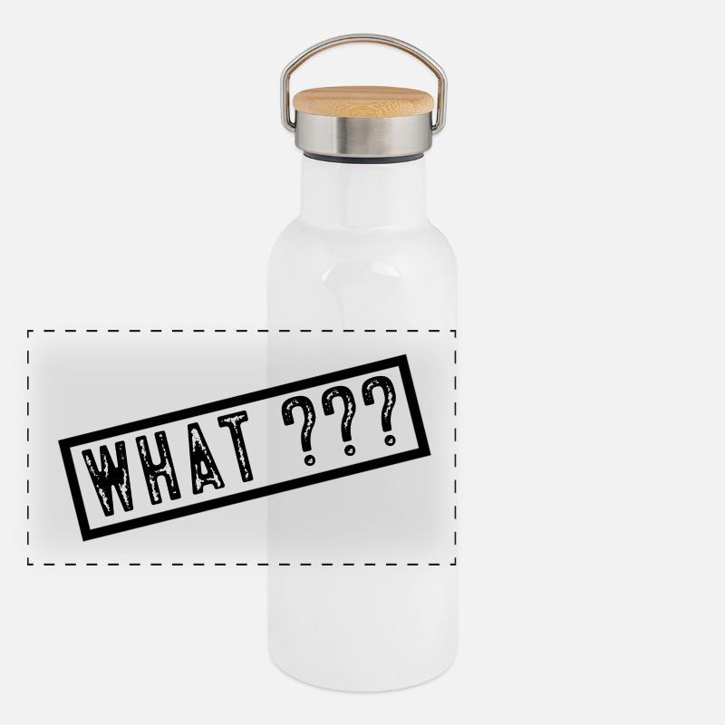 What? Panoramic Thermal Bottle with Bamboo Lid