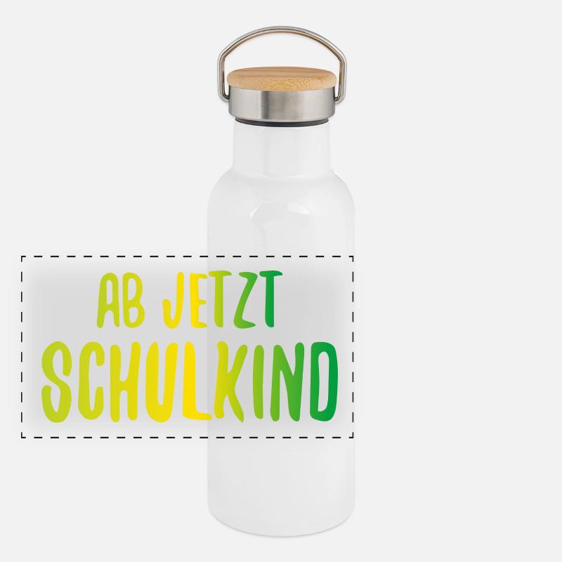 From now on school school start gift Panoramic Thermal Bottle with Bamboo Lid