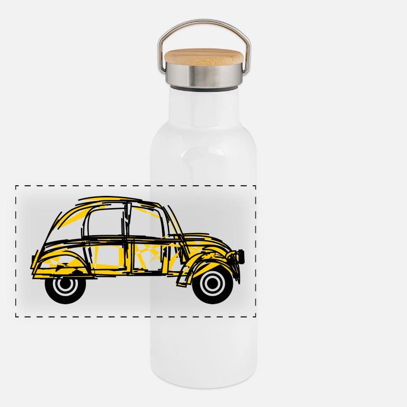 VOITURE Gourde isotherme avec bouchon en bambou