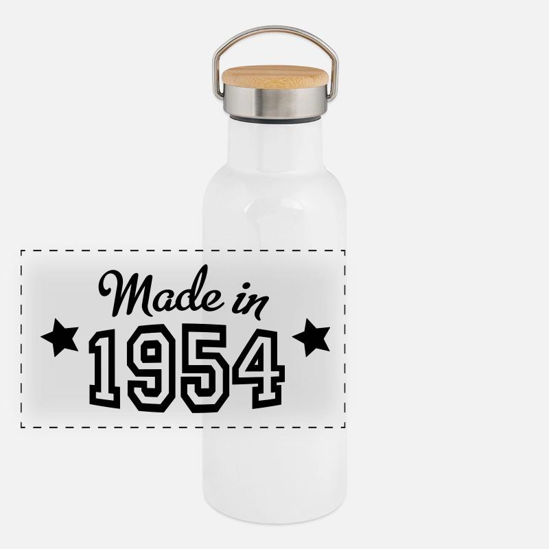 1954 Panoramic Thermal Bottle with Bamboo Lid