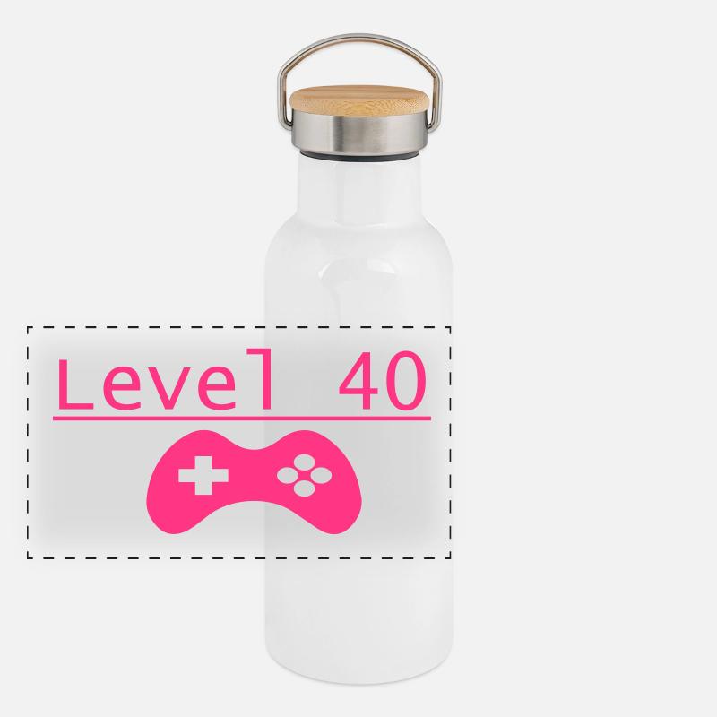 niveau 40 Gourde isotherme avec bouchon en bambou